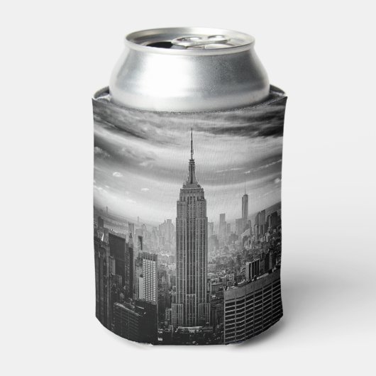 New York City skyline zwart-wit Blikjeskoeler (Blikje Voorkant)