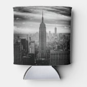 New York City skyline zwart-wit Blikjeskoeler (Voorkant)