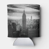 New York City skyline zwart-wit Blikjeskoeler (Achterkant)