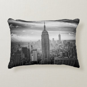 New York City skyline zwart-wit Decoratief Kussen