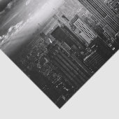 New York City skyline zwart-wit Tissuepapier (Detail)