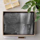 New York City skyline zwart-wit Tissuepapier (Geschenk)