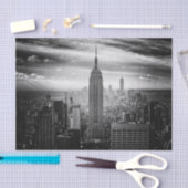New York City skyline zwart-wit Tissuepapier (Craft)
