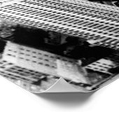 New York City Skyline zwarte en witte foto Poster (Hoek)