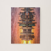 New York City Skyscrapers Skyline Sunset Travel Legpuzzel (Verticaal)