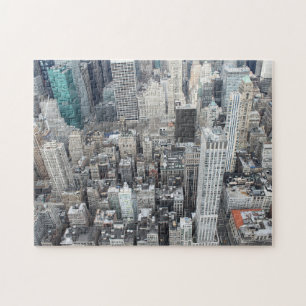 New York City skyscrapers van bovenaf Legpuzzel