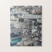 New York City skyscrapers van bovenaf Legpuzzel (Verticaal)