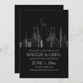 New York City Sla de datum op Bericht Save The Date (Voorkant / Achterkant)