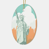 New York City slaapt nooit  Keramisch Ornament (Links)