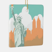 New York City slaapt nooit  Keramisch Ornament (Rechts)