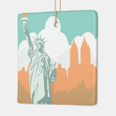 New York City slaapt nooit  Keramisch Ornament (Links)