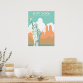 New York City slaapt nooit  Poster (Keuken)