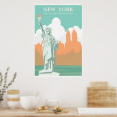 New York City slaapt nooit  Poster (Keuken)