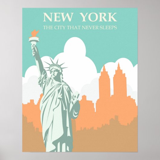 New York City slaapt nooit  Poster (Voorkant)