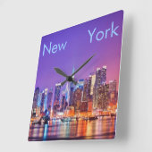 New York City Square Wall klok (Hoek)