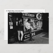  New York City St. Mark's Place Hippies Briefkaart (Voorkant / Achterkant)