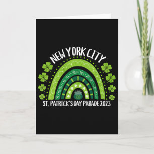 New York City St Patrick's Day Parade Overeenkomst Kaart