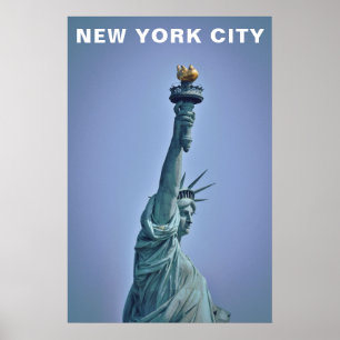 New York City Standbeeld van de Vrijheid Vintage R Poster