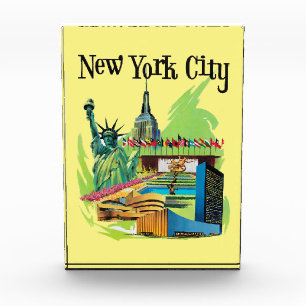 New York City standbeeld van vrijheid Reiskunst Fotoblokken