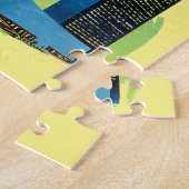  New york City standbeeld van vrijheid Reiskunst Legpuzzel (Zijkant)