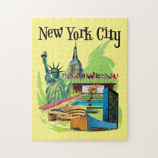  New york City standbeeld van vrijheid Reiskunst Legpuzzel (Verticaal)