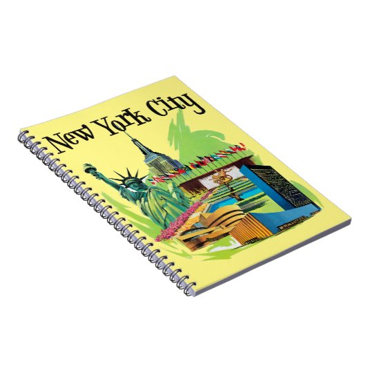  New York City standbeeld van vrijheid Reiskunst Notitieboek (Rechterzijde)