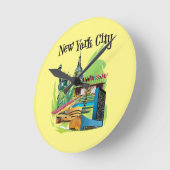  New York City standbeeld van vrijheid Reiskunst Ronde Klok (Hoek)