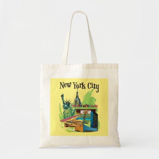  New York City standbeeld van vrijheid Reiskunst Tote Bag (Voorkant)