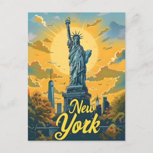 New York City Statue of Liberty Briefkaart