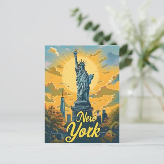 New York City Statue of Liberty Briefkaart (Staand voorkant)