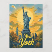 New York City Statue of Liberty Briefkaart (Voorkant)