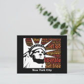New York City Statue of Liberty Briefkaart (Staand voorkant)