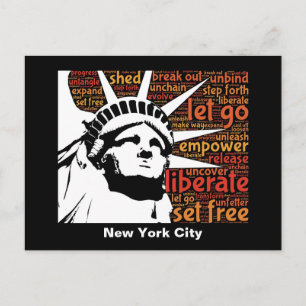 New York City Statue of Liberty Briefkaart