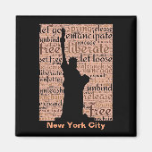 New York City Statue of Liberty Magneet (Voorkant)