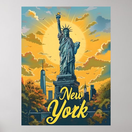 New York City Statue of Liberty Poster (Voorkant)