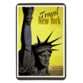 New York CIty Statue of Liberty Retro  Magneet (Verticaal)