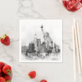 New York City Statue of Liberty Sketch Servet (Insitu)