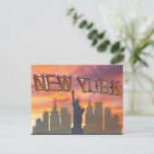 New York City Statue of Liberty Travel Briefkaart (Staand voorkant)