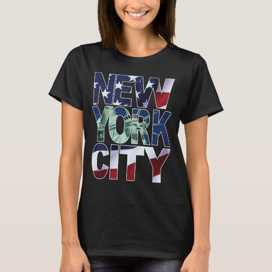  New York City Statue State Cool Re T-shirt (Voorkant)