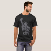 New York City Statue State Cool Re T-shirt (Voorkant volledig)