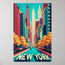 New York City, Steden van de Wereld,  stijl Poster
