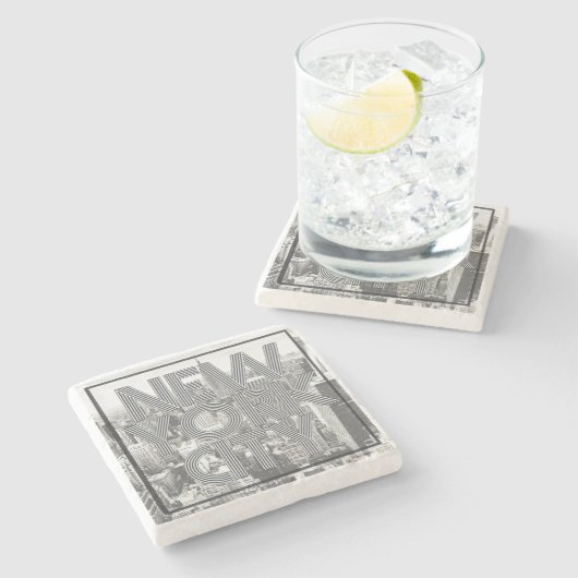  New York City Stenen Onderzetter (Zijkant)