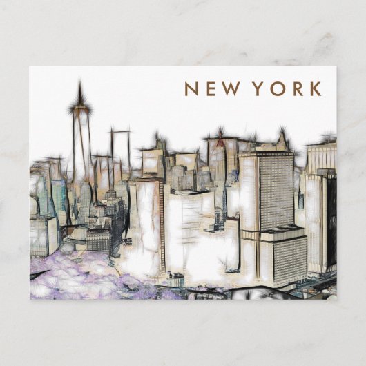 New York City  Stone Art Briefkaart (Voorkant)