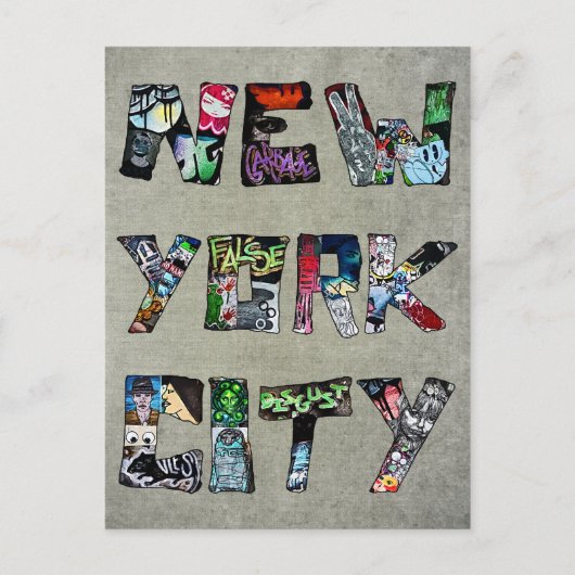 New York City Street Art Briefkaart (Voorkant)