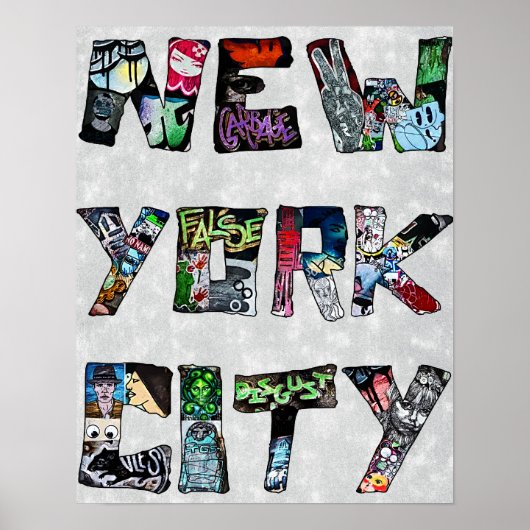 New York City Street Art Poster (Voorkant)