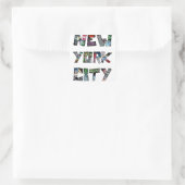 New York City Street Art Vierkante Sticker (Tas)