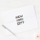 New York City Street Art Vierkante Sticker (Envelop)
