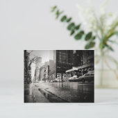 New York City Street in Rain Briefkaart (Staand voorkant)