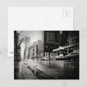 New York City Street in Rain Briefkaart (Voorkant / Achterkant)