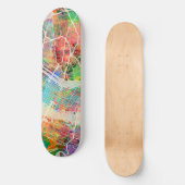 New York City Street Map Skateboard (Voorkant)